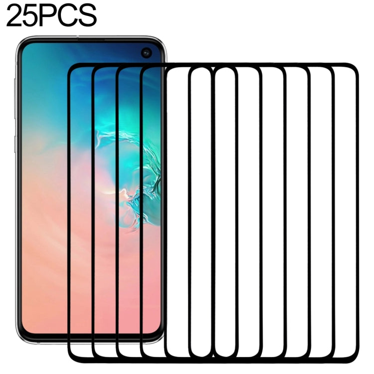 25 PCS 9H 2.5D Premium Curved Screen Crystal Tempered Glass Film for Galaxy S10