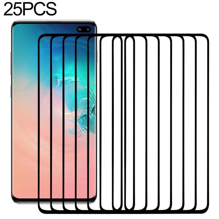 25 PCS 9H 2.5D Premium Curved Screen Crystal Tempered Glass Film for Galaxy S10 Plus