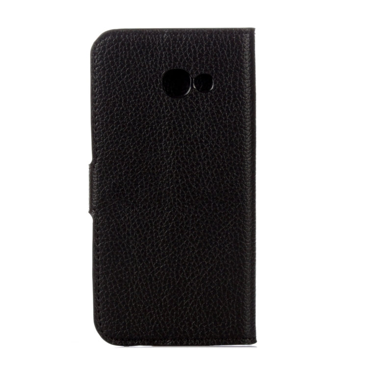For Galaxy A5 (2017) / A520 Litchi Texture Horizontal Flip Leather Case with Holder & Card Slots & Wallet