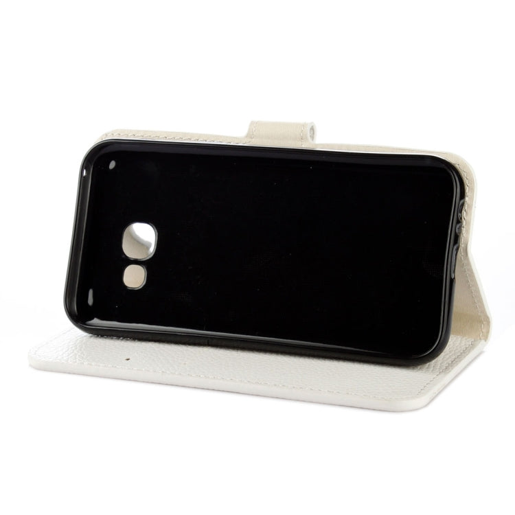 For Galaxy A5 (2017) / A520 Litchi Texture Horizontal Flip Leather Case with Holder & Card Slots & Wallet