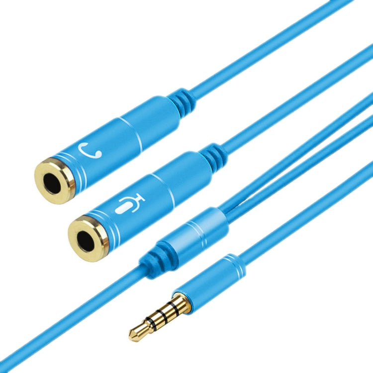 2 in 1 3.5mm Male to Double 3.5mm Female TPE High-elastic Audio Cable Splitter, Cable Length: 32cm
