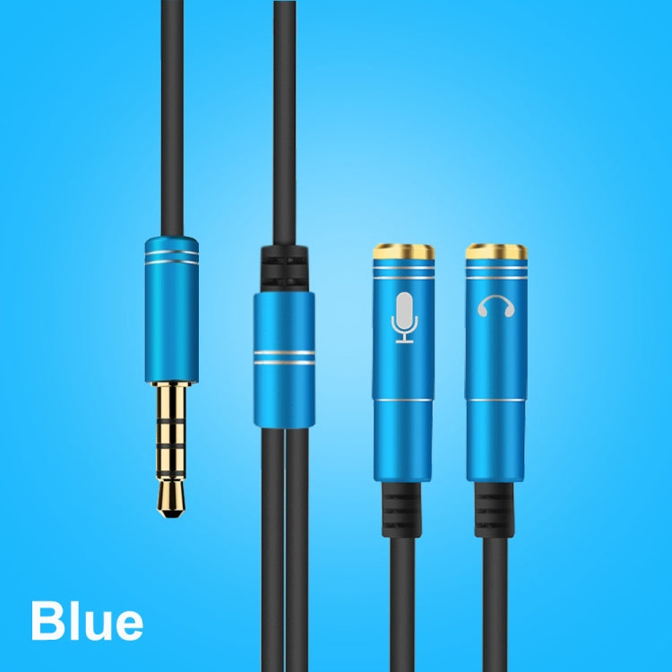 2 in 1 3.5mm Male to Double 3.5mm Female TPE High-elastic Audio Cable Splitter, Cable Length: 32cm