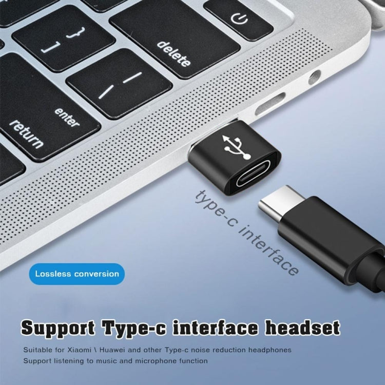 USB-C / Type-C Female to USB 3.0 Male Aluminum Alloy Adapter, Support Charging & Transmission Data