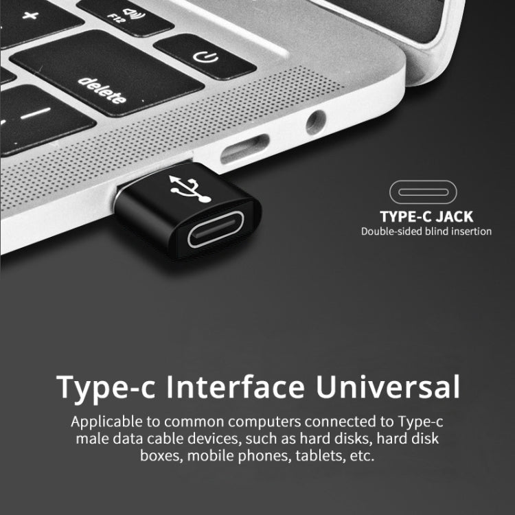 USB-C / Type-C Female to USB 3.0 Male Aluminum Alloy Adapter, Support Charging & Transmission Data