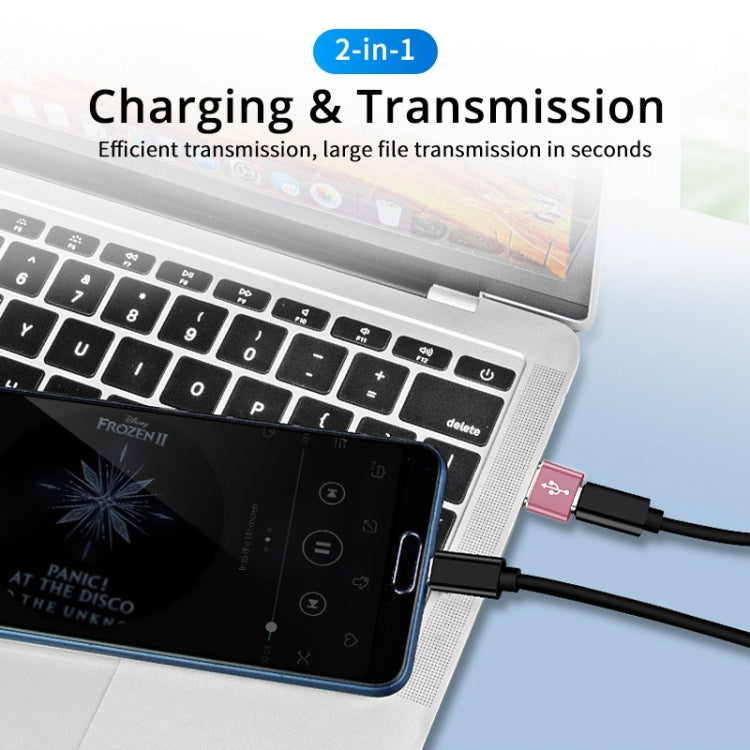 USB-C / Type-C Female to USB 3.0 Male Aluminum Alloy Adapter, Support Charging & Transmission Data
