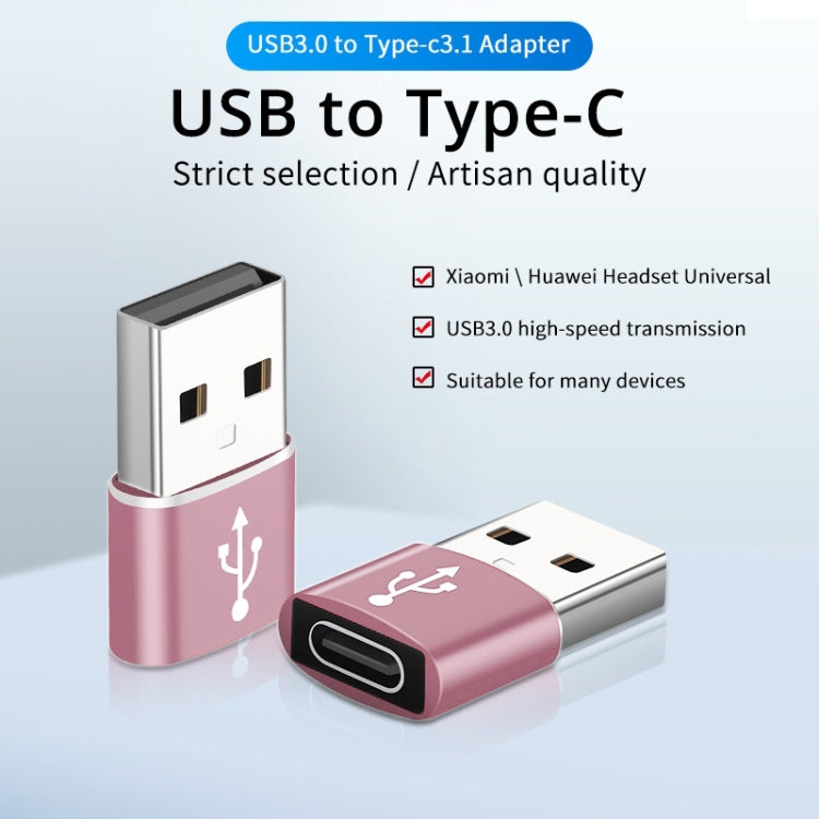 USB-C / Type-C Female to USB 3.0 Male Aluminum Alloy Adapter, Support Charging & Transmission Data