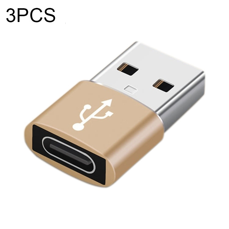 USB-C / Type-C Female to USB 3.0 Male Aluminum Alloy Adapter, Support Charging & Transmission Data
