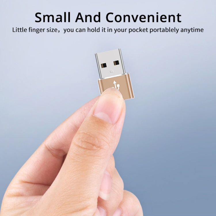 USB-C / Type-C Female to USB 3.0 Male Aluminum Alloy Adapter, Support Charging & Transmission Data