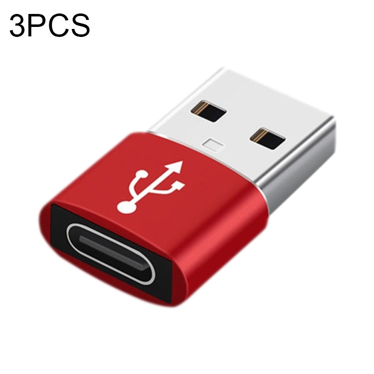 USB-C / Type-C Female to USB 3.0 Male Aluminum Alloy Adapter, Support Charging & Transmission Data