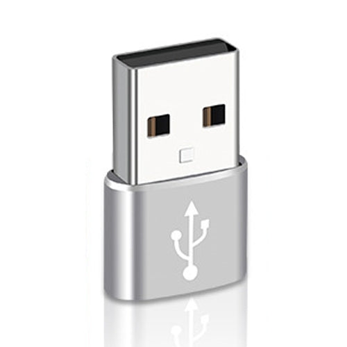 USB-C / Type-C Female to USB 3.0 Male Aluminum Alloy Adapter, Support Charging & Transmission Data