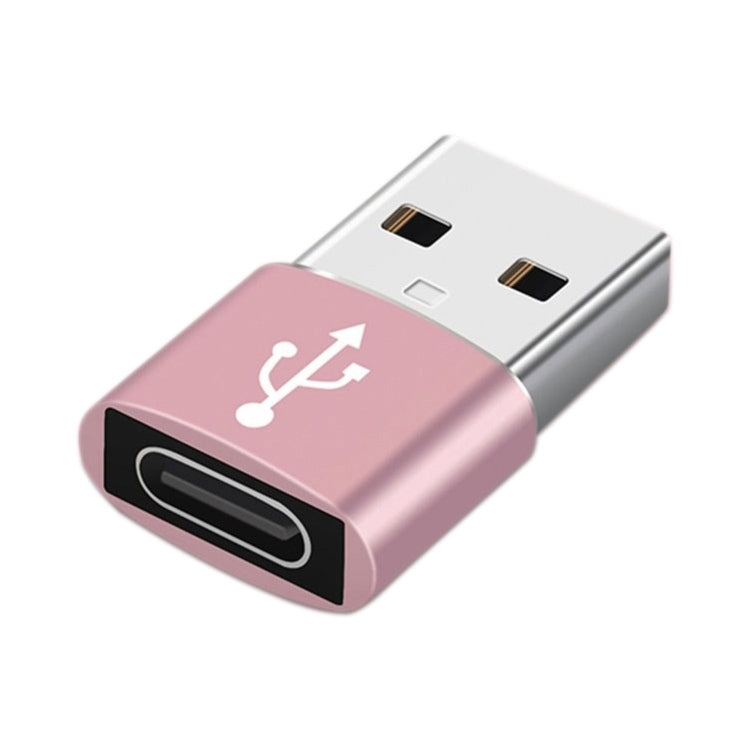 USB-C / Type-C Female to USB 2.0 Male Aluminum Alloy Adapter, Support Charging & Transmission