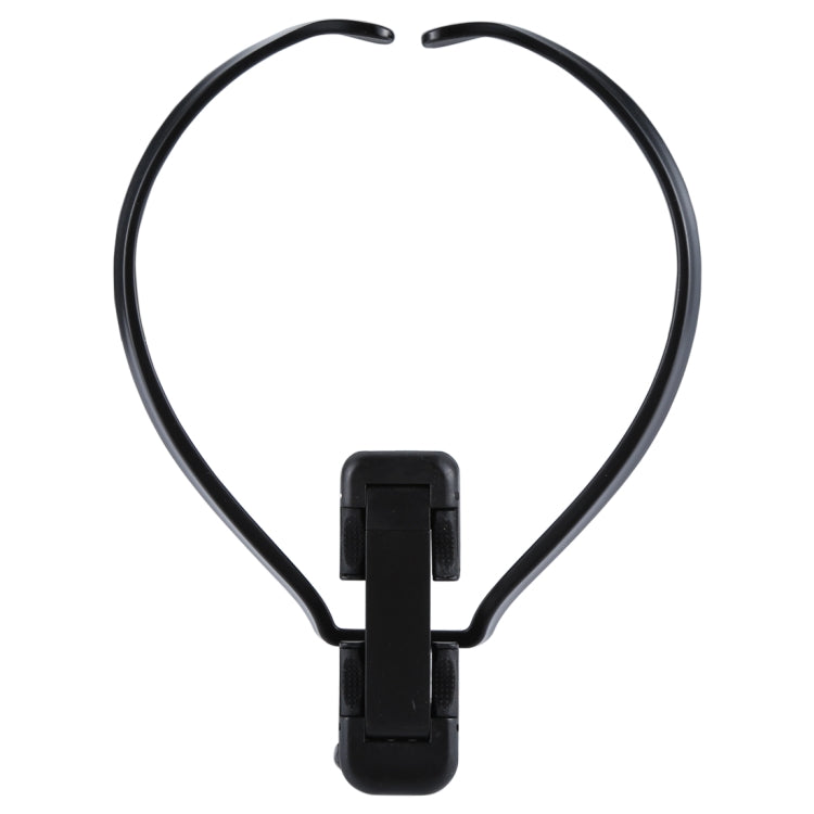 Universal Collar Hanging Neck Style Video Record Smartphone Mount Phone Holder Mini Selfie Stick Neck Halter Bracket(Black)