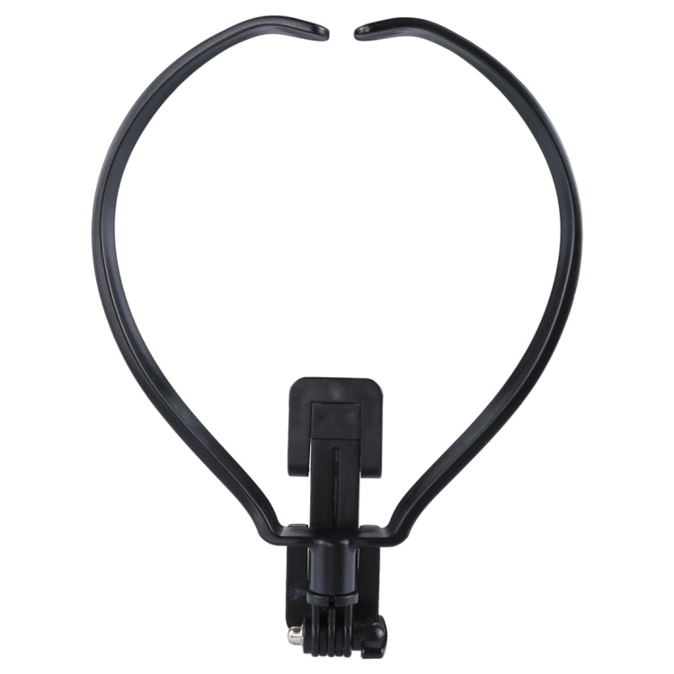 Universal Collar Hanging Neck Style Video Record Smartphone Mount Phone Holder Mini Selfie Stick Neck Halter Bracket(Black)