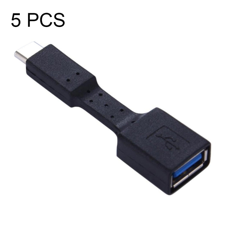 5 PCS USB-C / Type-C Male to USB 3.0 Female OTG Adapter