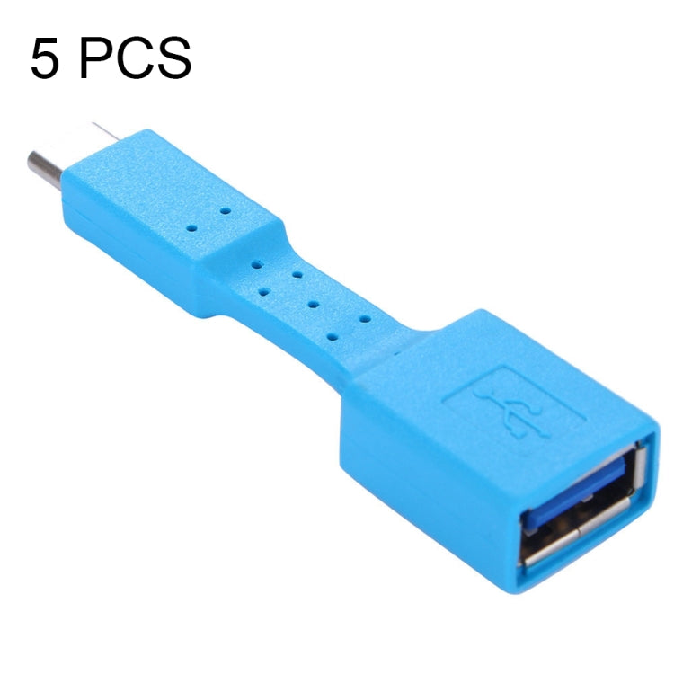 5 PCS USB-C / Type-C Male to USB 3.0 Female OTG Adapter