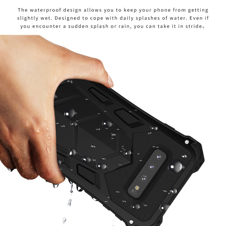 Shockproof Dustproof Metal Armor Protective Case for Galaxy S10