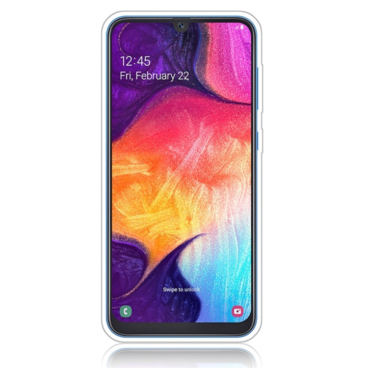 Glittery Powder Shockproof TPU Protective Case for Galaxy A50, with 360 Degree Rotation Ring Holder