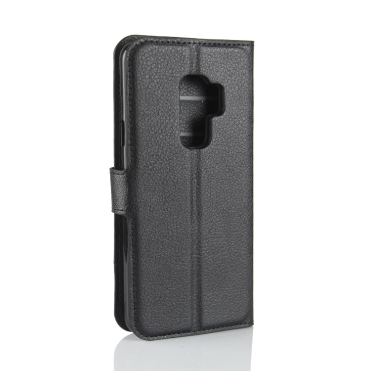 For Galaxy S9+ Litchi Texture Horizontal Flip Leather Case with Holder & Wallet & Card Slots