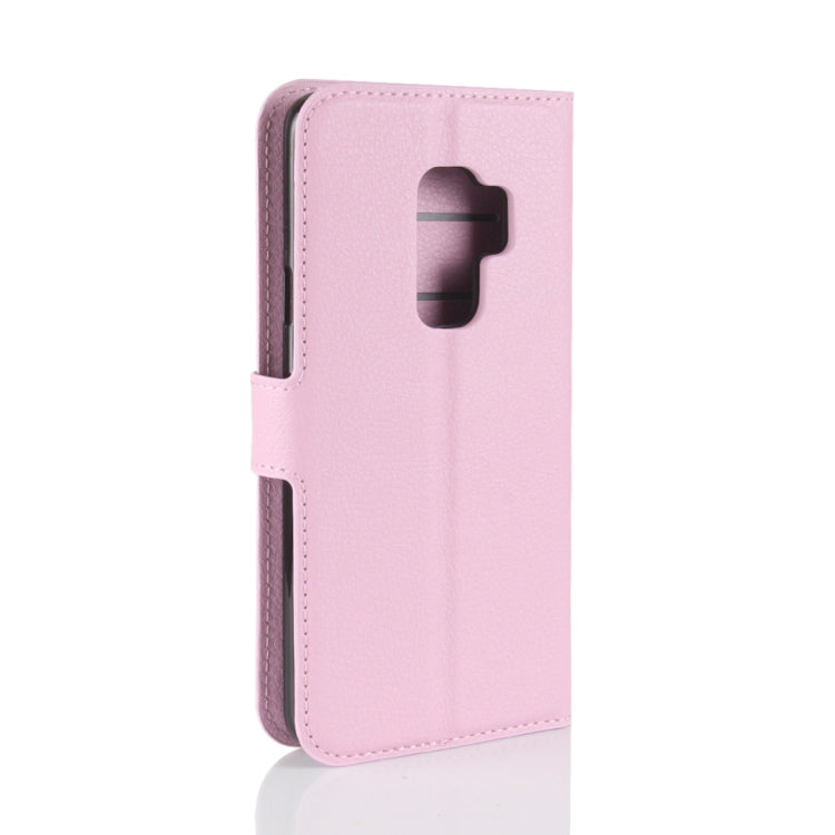 For Galaxy S9+ Litchi Texture Horizontal Flip Leather Case with Holder & Wallet & Card Slots