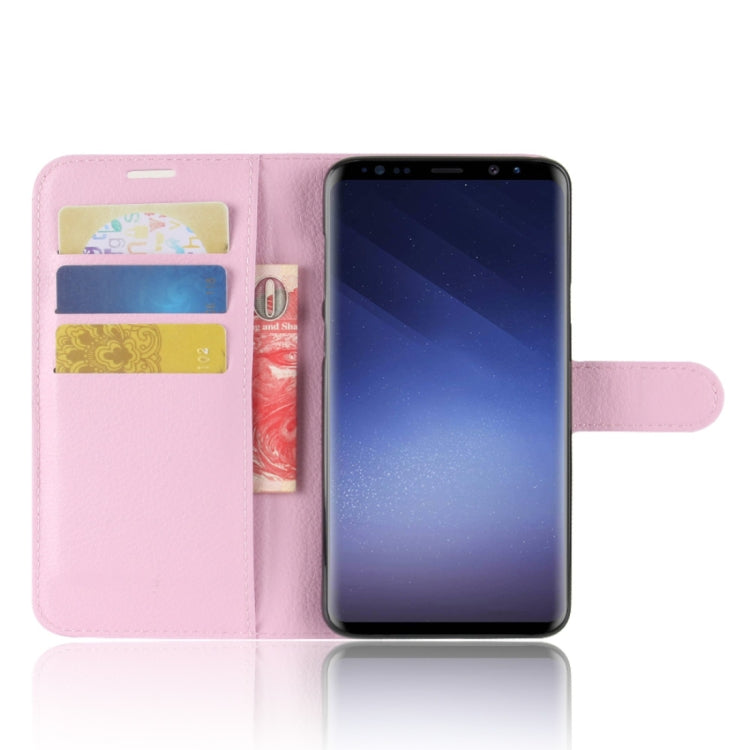 For Galaxy S9+ Litchi Texture Horizontal Flip Leather Case with Holder & Wallet & Card Slots