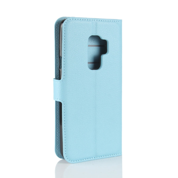 For Galaxy S9+ Litchi Texture Horizontal Flip Leather Case with Holder & Wallet & Card Slots