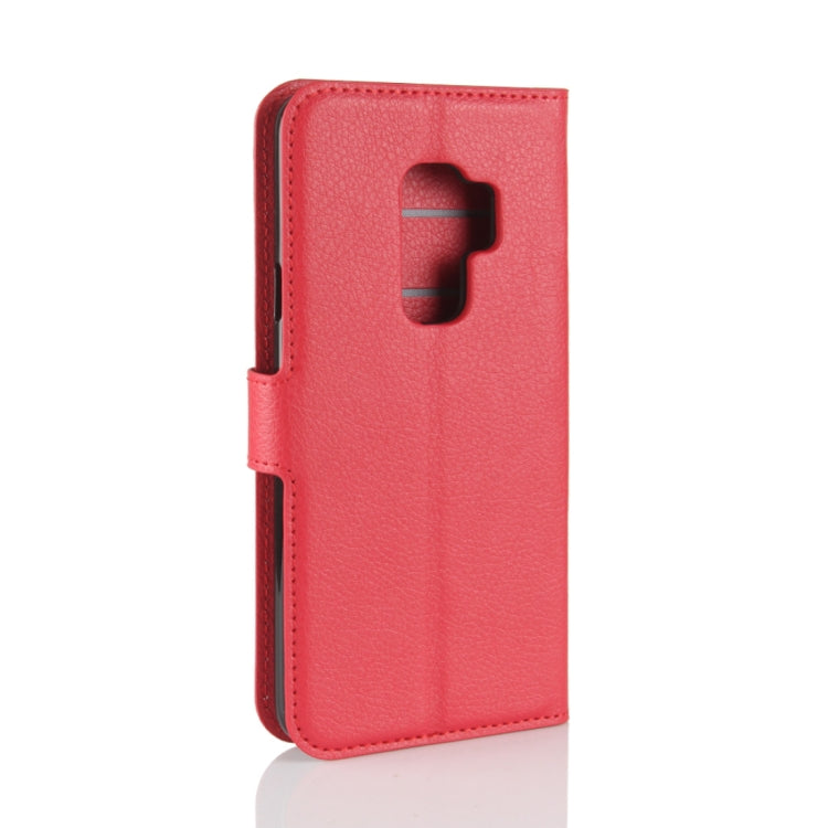 For Galaxy S9+ Litchi Texture Horizontal Flip Leather Case with Holder & Wallet & Card Slots