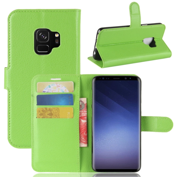 For Galaxy S9 Litchi Texture Horizontal Flip Leather Case with Holder & Wallet & Card Slots