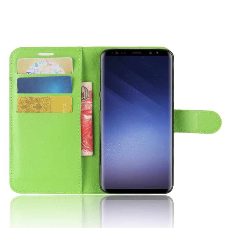 For Galaxy S9 Litchi Texture Horizontal Flip Leather Case with Holder & Wallet & Card Slots
