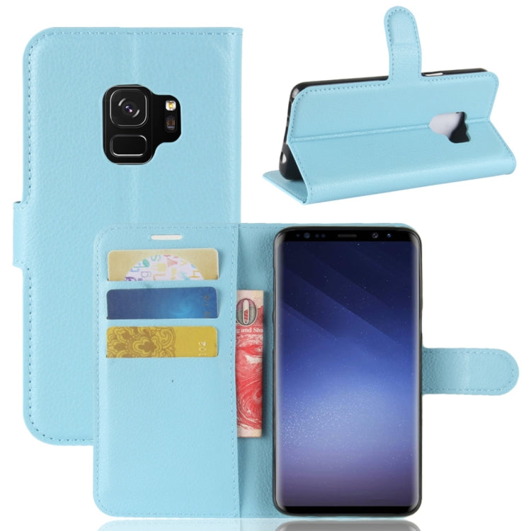 For Galaxy S9 Litchi Texture Horizontal Flip Leather Case with Holder & Wallet & Card Slots