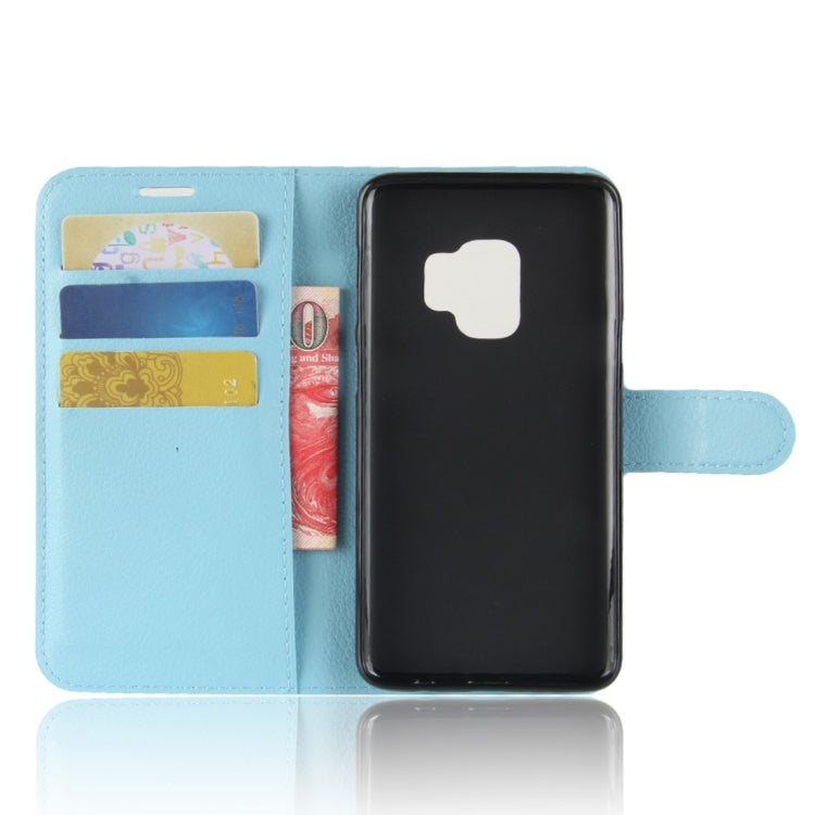 For Galaxy S9 Litchi Texture Horizontal Flip Leather Case with Holder & Wallet & Card Slots