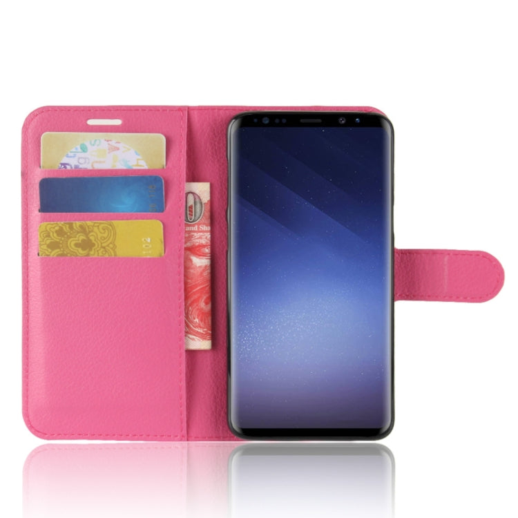 For Galaxy S9 Litchi Texture Horizontal Flip Leather Case with Holder & Wallet & Card Slots