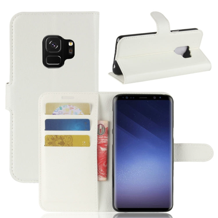 For Galaxy S9 Litchi Texture Horizontal Flip Leather Case with Holder & Wallet & Card Slots