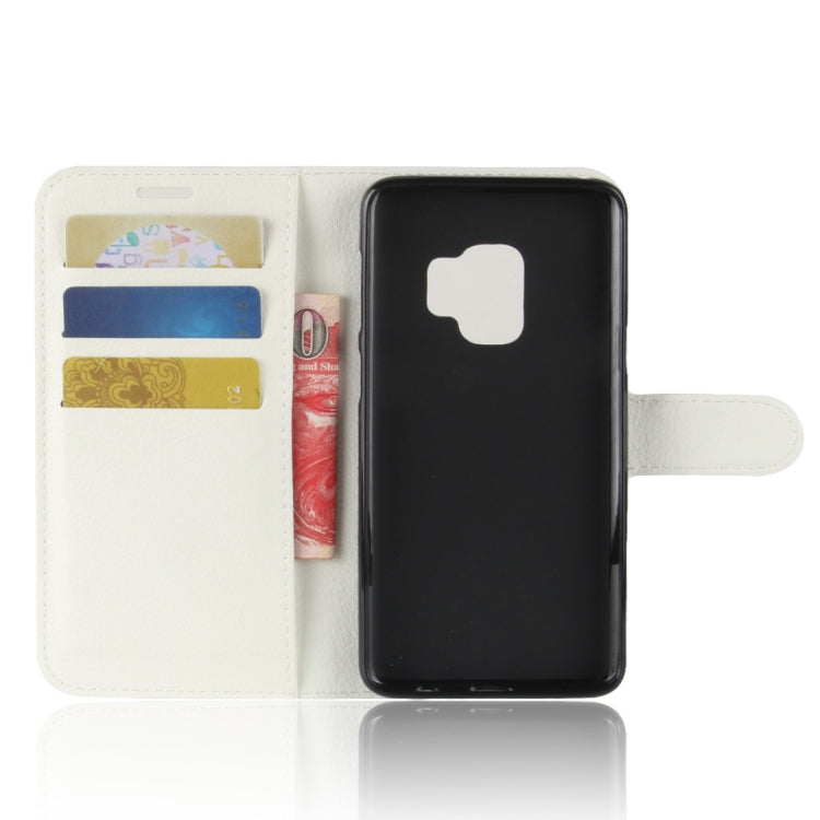 For Galaxy S9 Litchi Texture Horizontal Flip Leather Case with Holder & Wallet & Card Slots