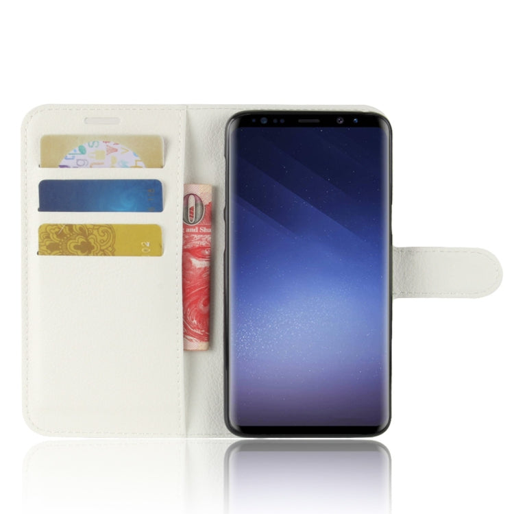 For Galaxy S9 Litchi Texture Horizontal Flip Leather Case with Holder & Wallet & Card Slots