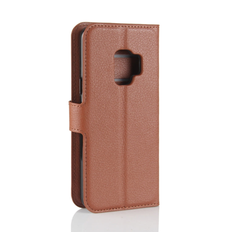 For Galaxy S9 Litchi Texture Horizontal Flip Leather Case with Holder & Wallet & Card Slots