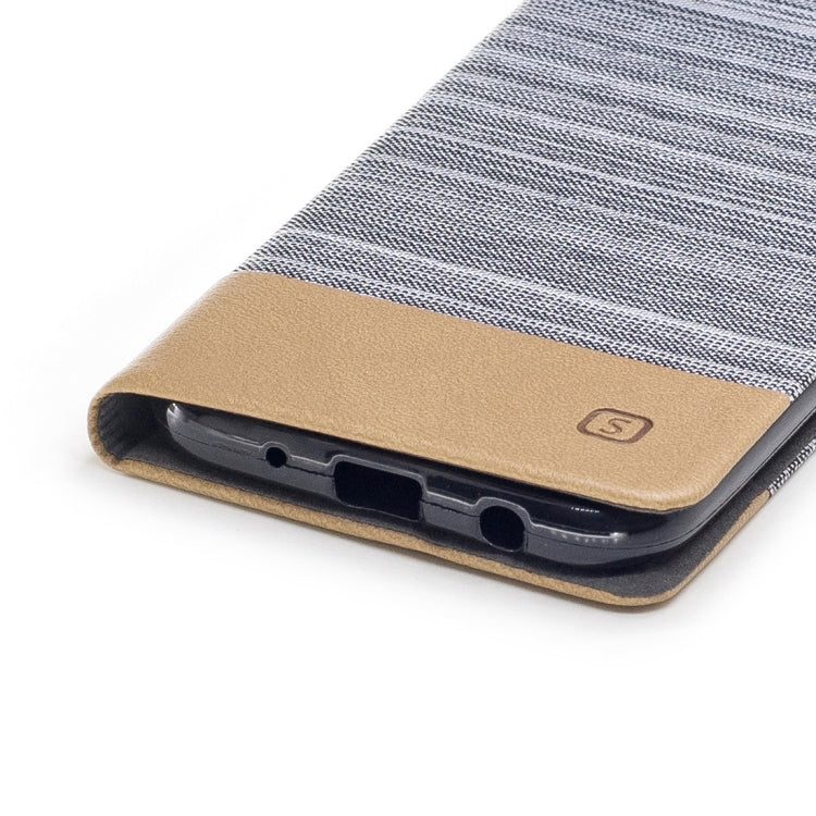 For Galaxy J3 (2017) / J330 ( EU Version) Canvas Texture PU + TPU Horizontal Flip Leather Case with Holder & Card Slots