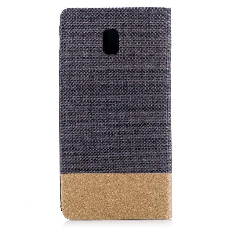 For Galaxy J3 (2017) / J330 ( EU Version) Canvas Texture PU + TPU Horizontal Flip Leather Case with Holder & Card Slots