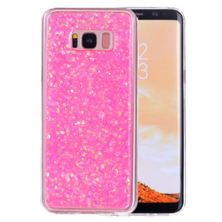 For Galaxy S8 + / G9550 Glitter Powder Soft TPU Protective Case