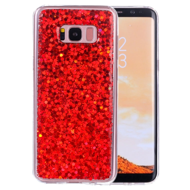 For Galaxy S8 + / G9550 Glitter Powder Soft TPU Protective Case