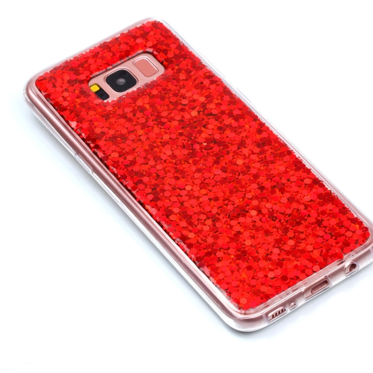 For Galaxy S8 + / G9550 Glitter Powder Soft TPU Protective Case