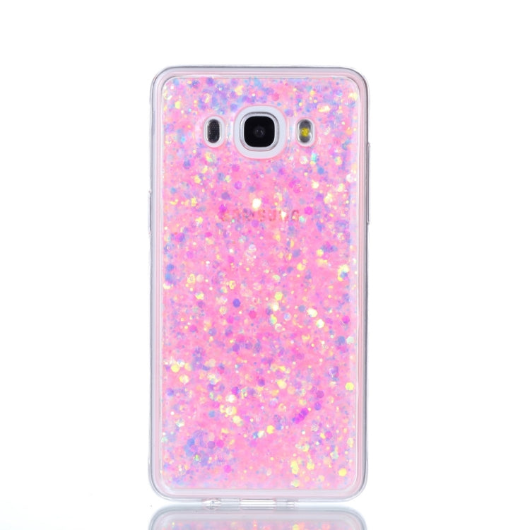 For Galaxy J5 (2016) Glitter Powder Soft TPU Protective Case