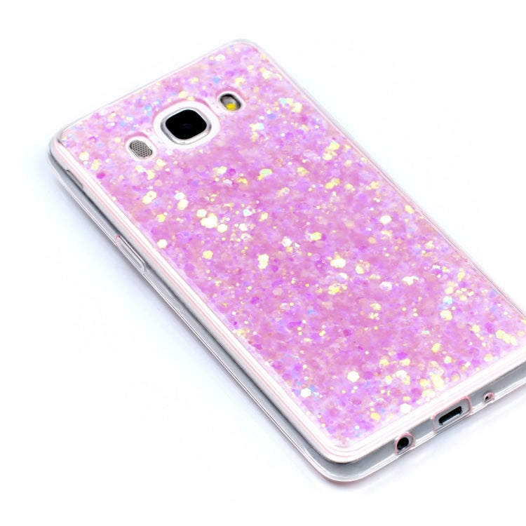 For Galaxy J5 (2016) Glitter Powder Soft TPU Protective Case
