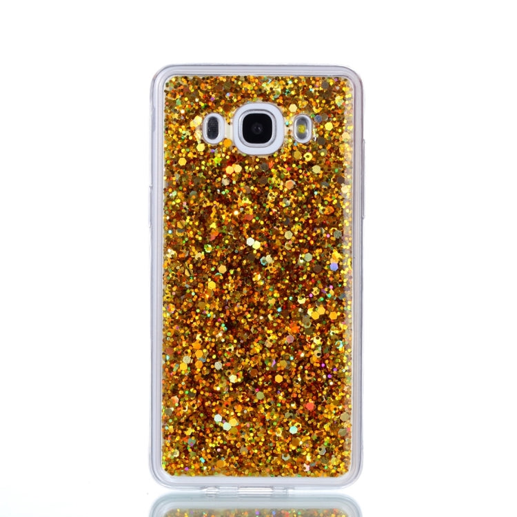 For Galaxy J5 (2016) Glitter Powder Soft TPU Protective Case