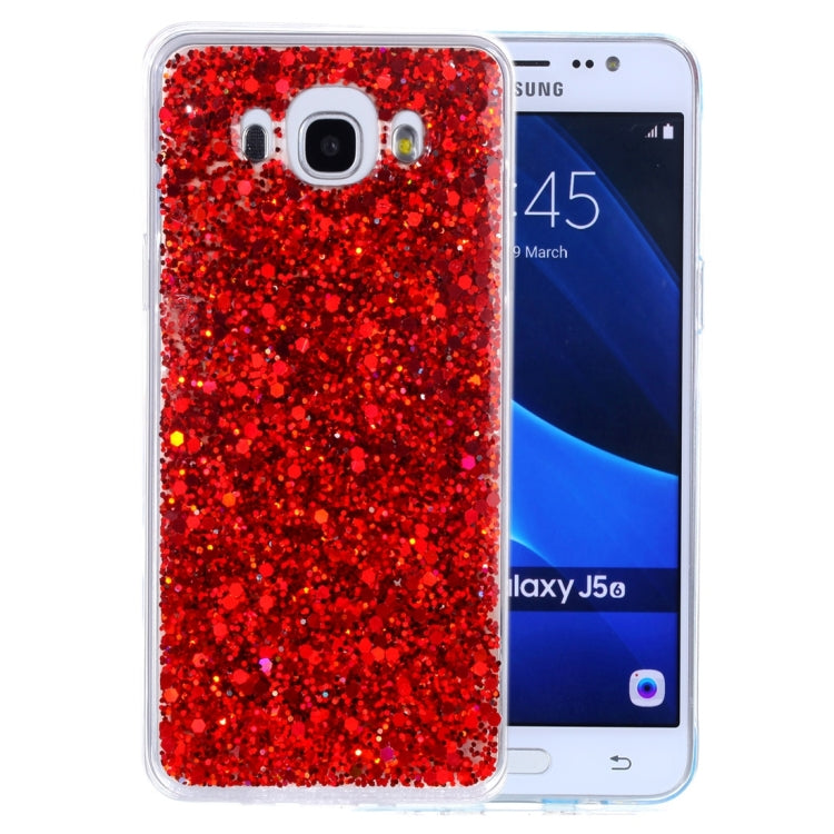 For Galaxy J5 (2016) Glitter Powder Soft TPU Protective Case