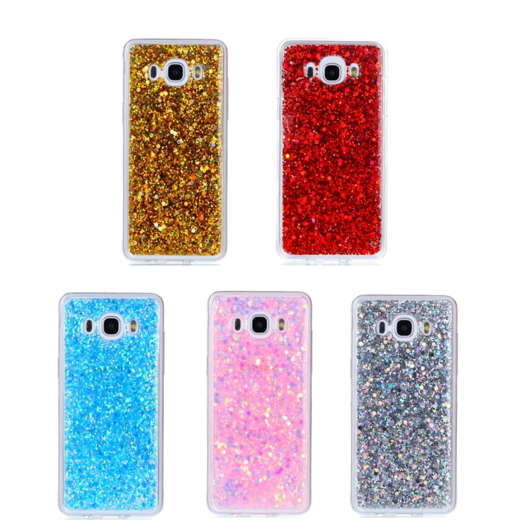For Galaxy J5 (2016) Glitter Powder Soft TPU Protective Case