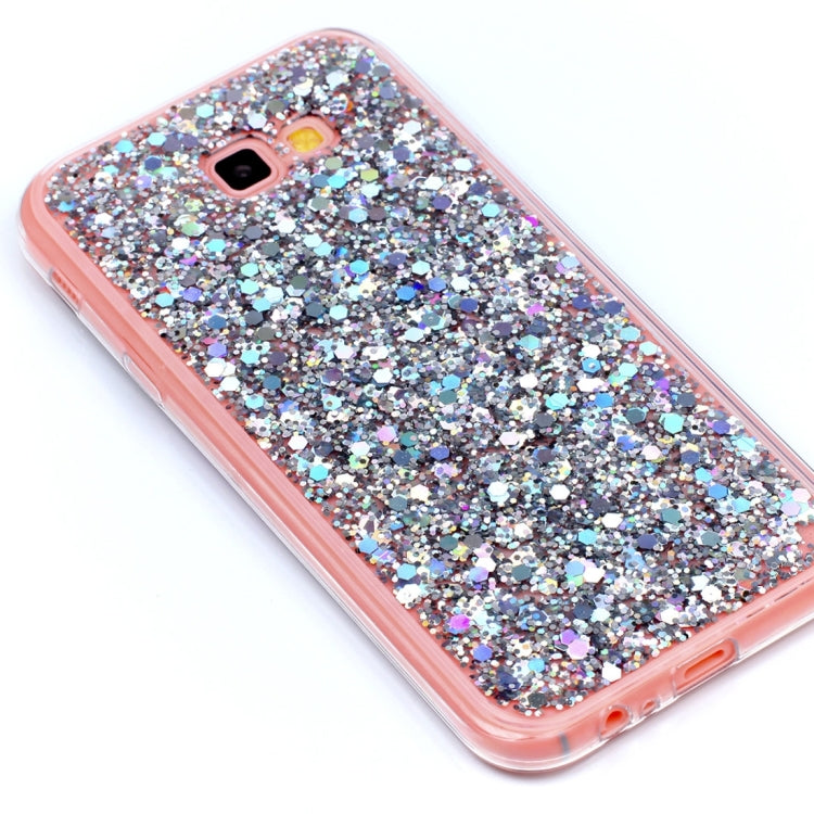 For Galaxy A7 (2017) Glitter Powder Soft TPU Protective Case