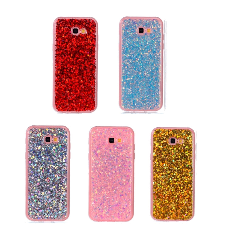 For Galaxy A7 (2017) Glitter Powder Soft TPU Protective Case