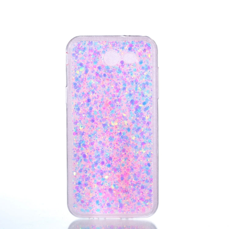 For Galaxy J3 (2017) (US Version) Glitter Powder Soft TPU Protective Case