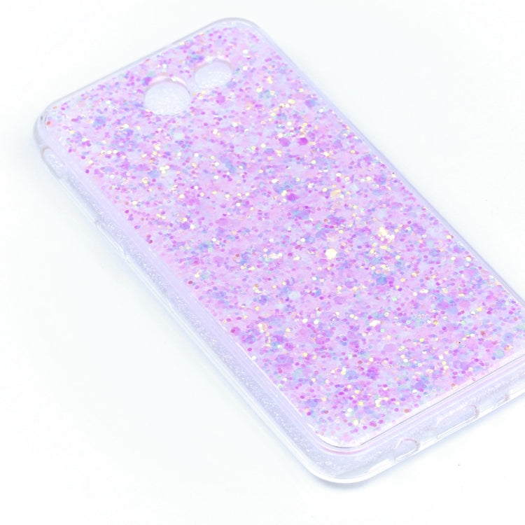 For Galaxy J3 (2017) (US Version) Glitter Powder Soft TPU Protective Case