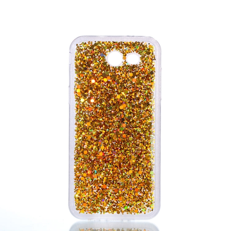 For Galaxy J3 (2017) (US Version) Glitter Powder Soft TPU Protective Case